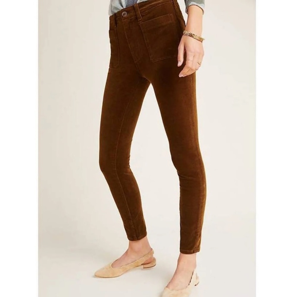 Pilcro High Rise Skinny Brown Cord Pant